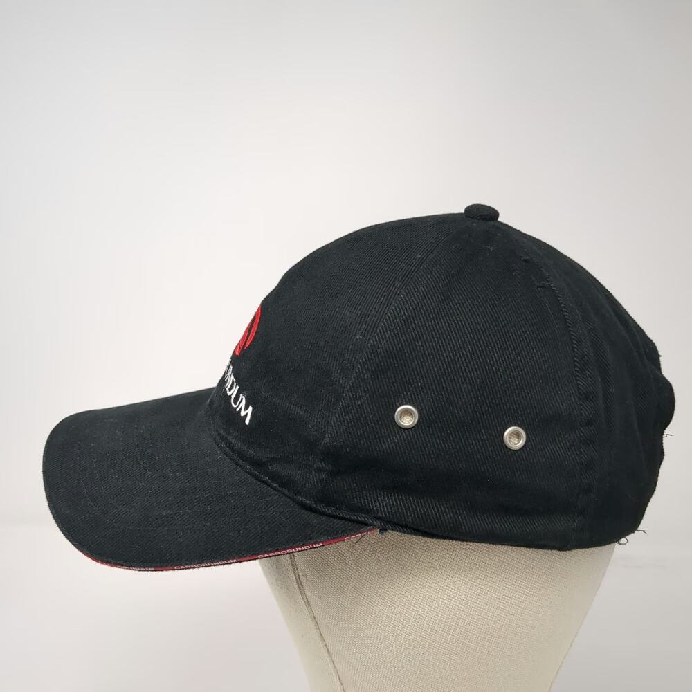 Archibald Apparel Group Baseball Cap Black Red One Size Sandwich Brim Logo Hat View 3